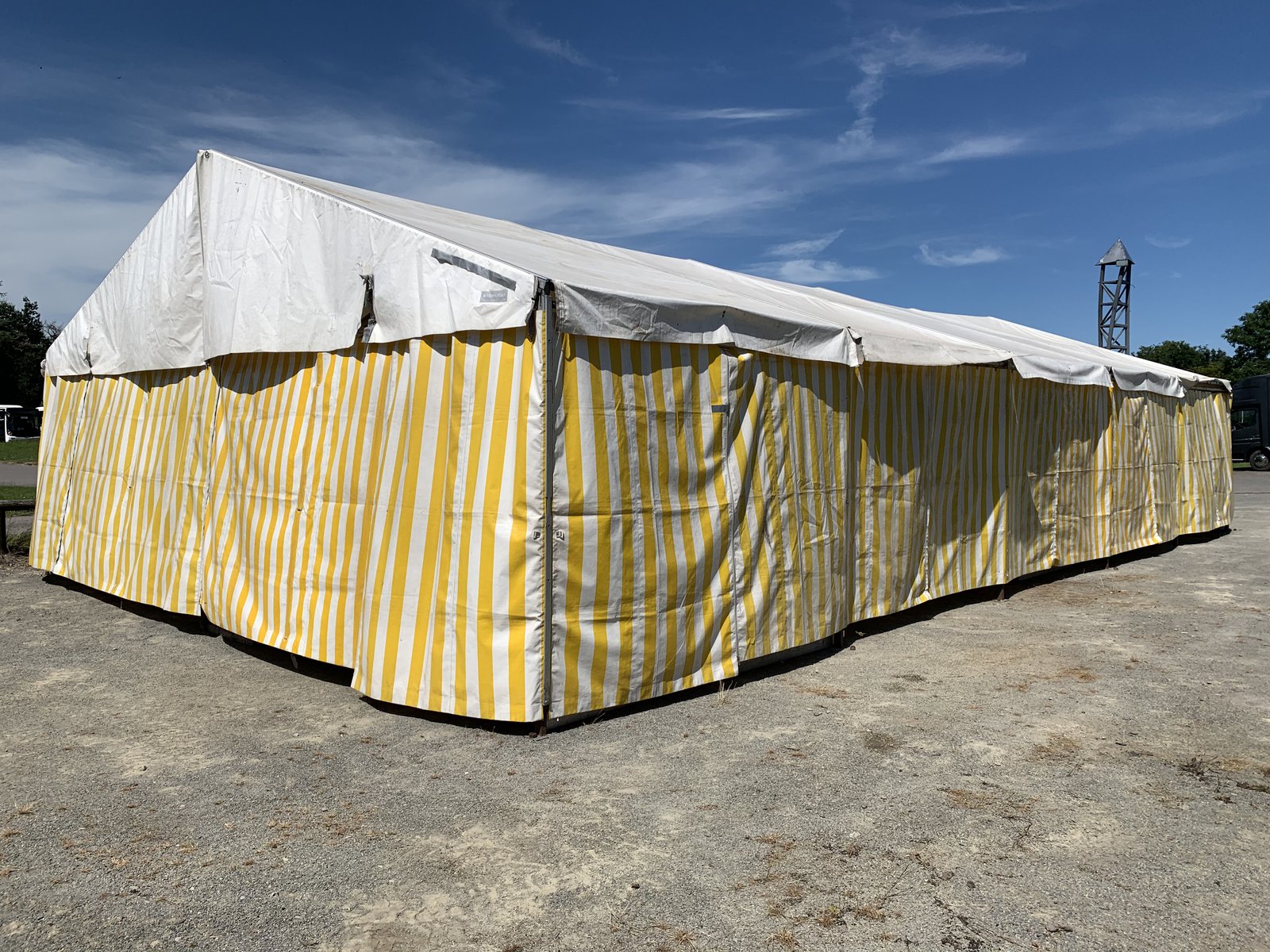 Zelt Losberger Multiflex P9 8/230, 8x30 m, inkl. Plane, Zeltboden u